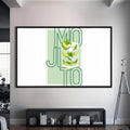 Mojito Cam Tablo – Siyah Çerçeveli Cam Tablo