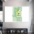 Mojito Cam Tablo – Beyaz Çerçeveli Cam Tablo