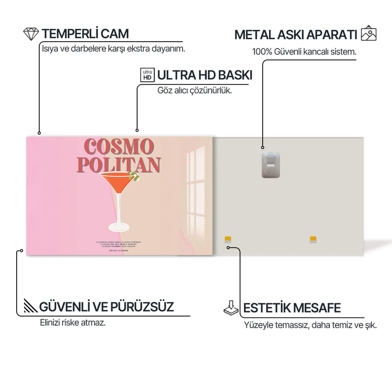 Cosmopolitan Cam Tablo – Cam Tablo