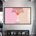 Cosmopolitan Cam Tablo – Siyah Çerçeveli Cam Tablo