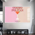 Cosmopolitan Cam Tablo – Beyaz Çerçeveli Cam Tablo