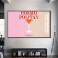 Cosmopolitan Cam Tablo – Ceviz Çerçeveli Cam Tablo