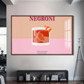 Negroni Cam Tablo – Ceviz Çerçeveli Cam Tablo