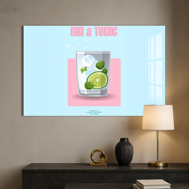 Gin & Tonic Cam Tablo – Cam Tablo
