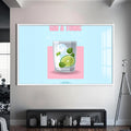Gin & Tonic Cam Tablo – Beyaz Çerçeveli Cam Tablo