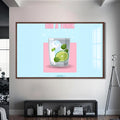 Gin & Tonic Cam Tablo – Ceviz Çerçeveli Cam Tablo