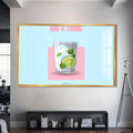Gin & Tonic Cam Tablo – Altın Çerçeveli Cam Tablo