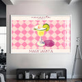 Margarita Cam Tablo – Beyaz Çerçeveli Cam Tablo