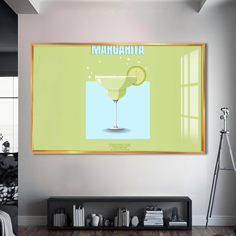 Margarita Cam Tablo – Altın Çerçeveli Cam Tablo