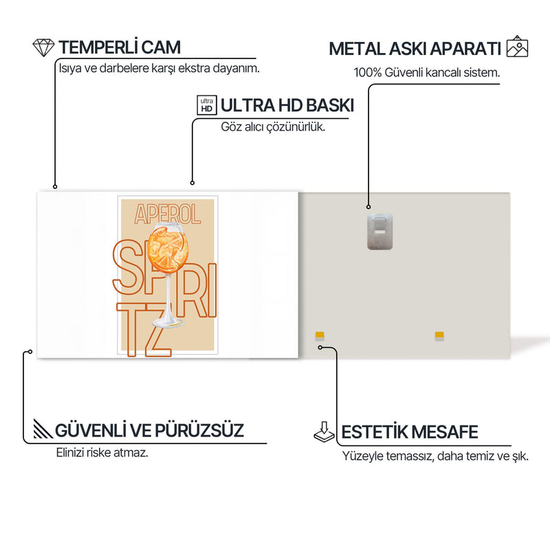 Aperol Spritz Cam Tablo – Cam Tablo