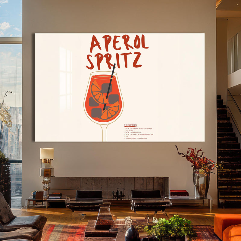 Aperol Spritz Cam Tablo – Cam Tablo