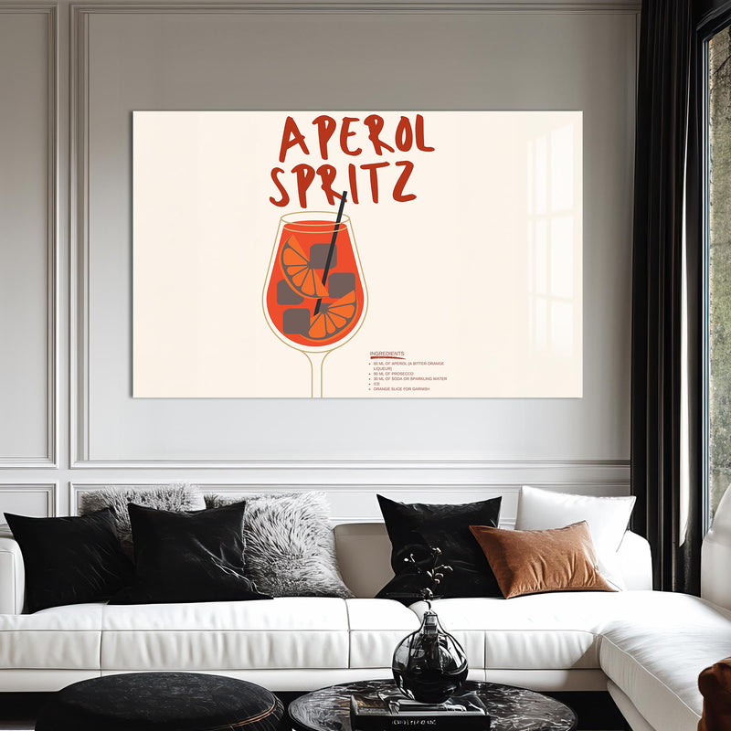 Aperol Spritz Cam Tablo – Cam Tablo