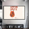 Aperol Spritz Cam Tablo – Siyah Çerçeveli Cam Tablo