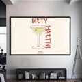 Dirty Martini Cam Tablo – Siyah Çerçeveli Cam Tablo