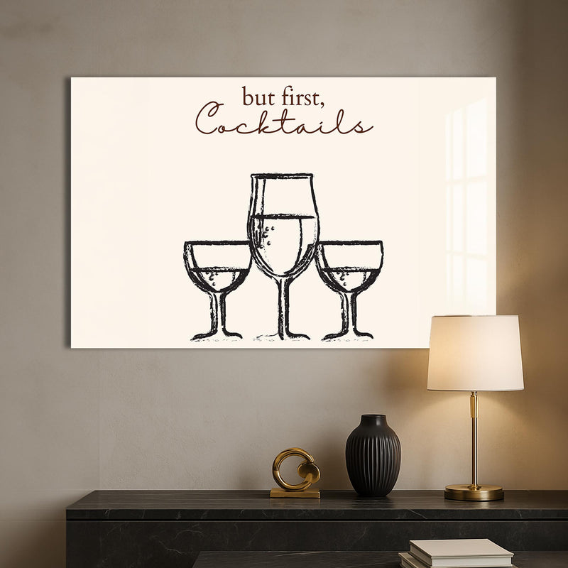 But First Cocktails Cam Tablo – Cam Tablo