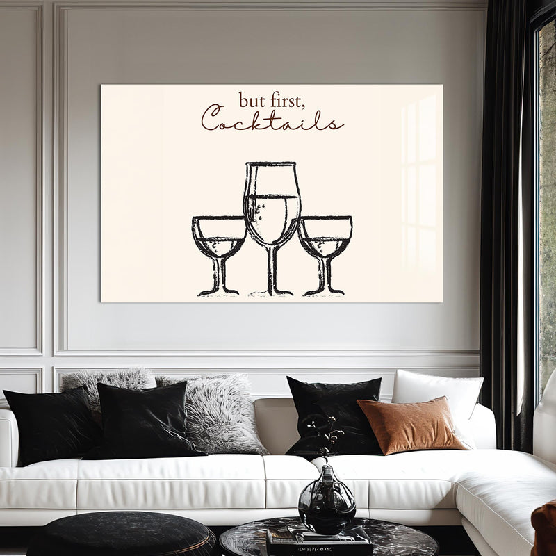 But First Cocktails Cam Tablo – Cam Tablo