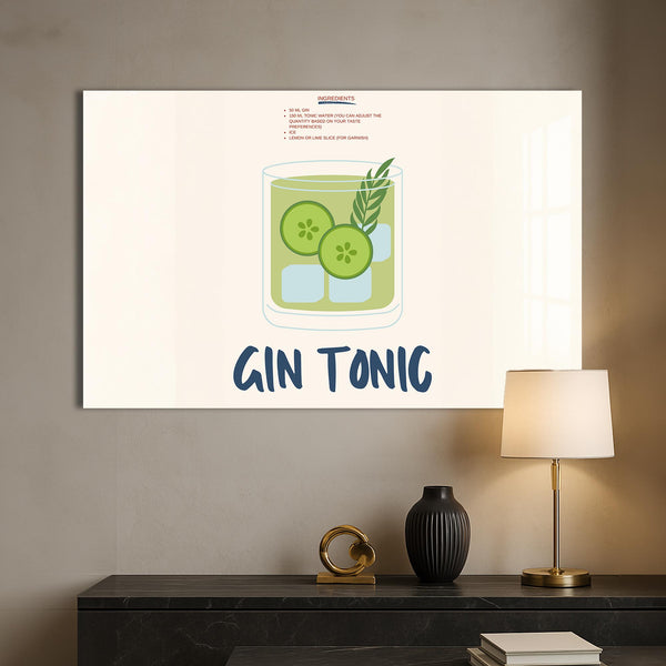 Gin Tonic Cam Tablo