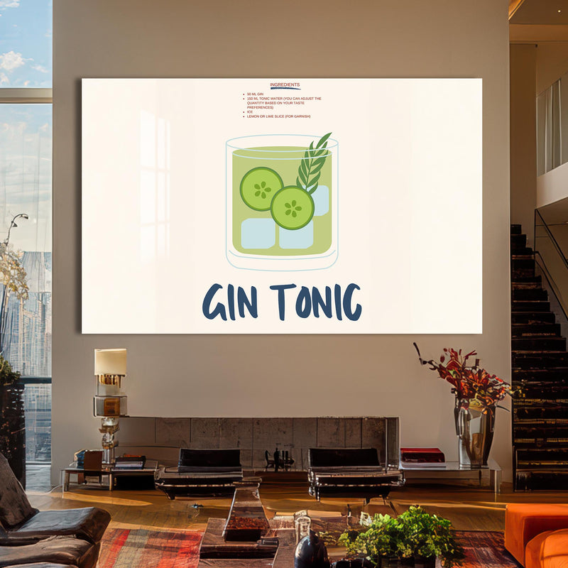 Gin Tonic Cam Tablo – Cam Tablo
