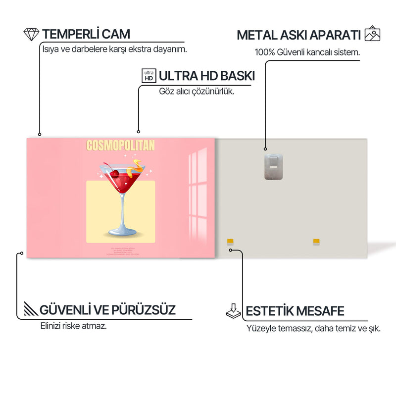 Cosmopolitan Cam Tablo – Cam Tablo