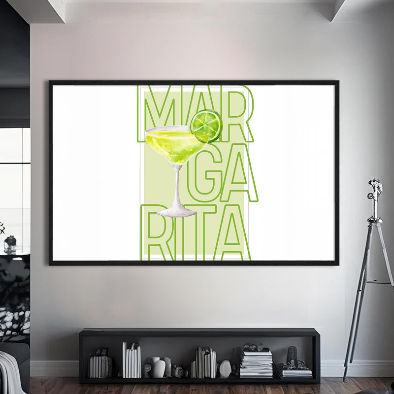 Margarita Cam Tablo – Siyah Çerçeveli Cam Tablo