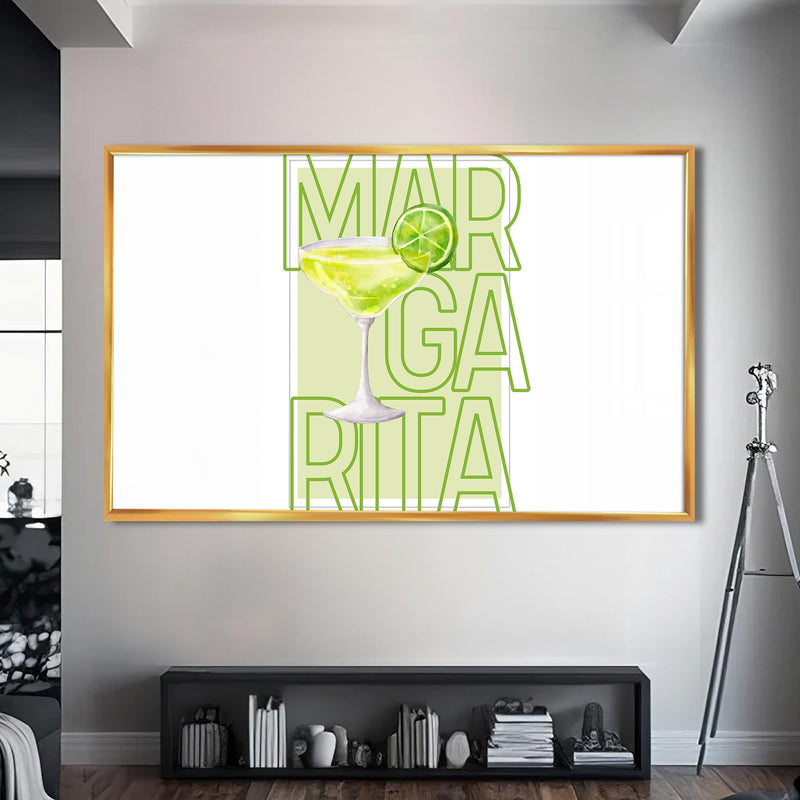 Margarita Cam Tablo – Altın Çerçeveli Cam Tablo