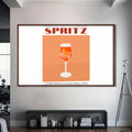Spritz Cam Tablo – Ceviz Çerçeveli Cam Tablo