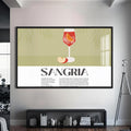 Sangria Cam Tablo – Siyah Çerçeveli Cam Tablo