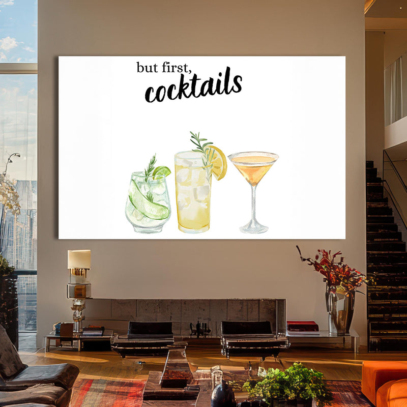 But First Cocktails Cam Tablo – Cam Tablo