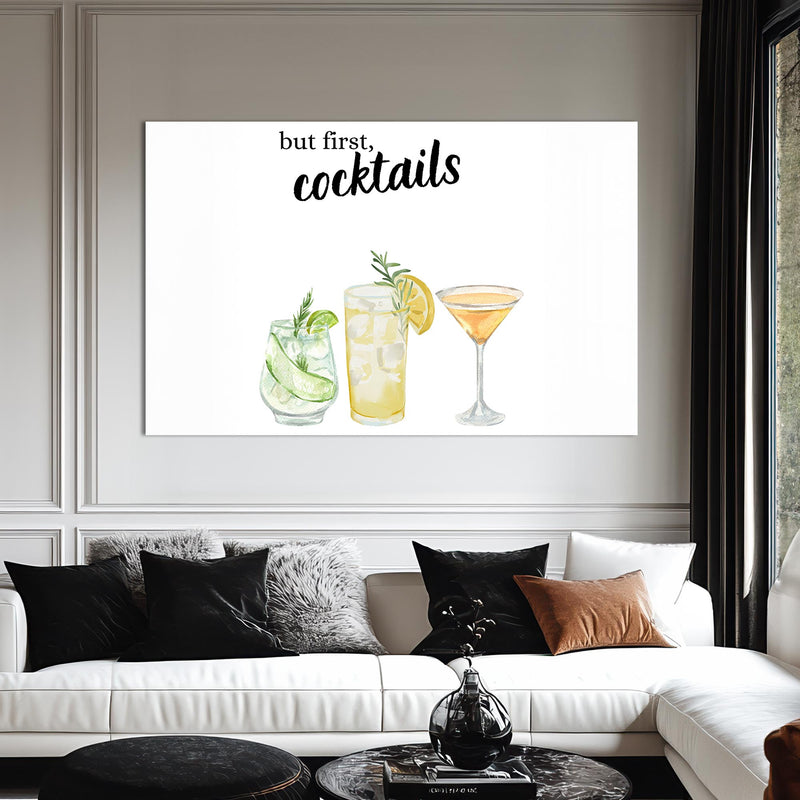 But First Cocktails Cam Tablo – Cam Tablo