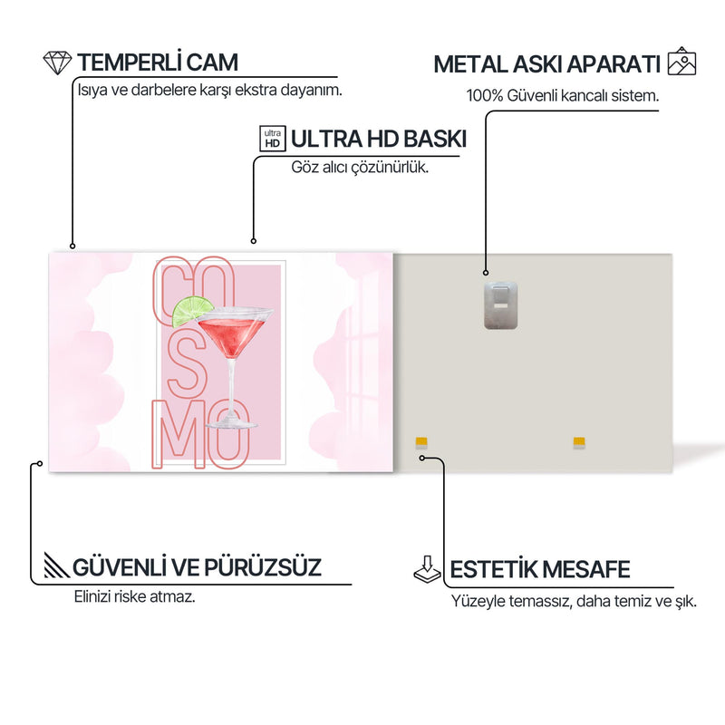 Cosmopolitan Cam Tablo – Cam Tablo