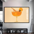 Summer Spritz Cam Tablo – Siyah Çerçeveli Cam Tablo