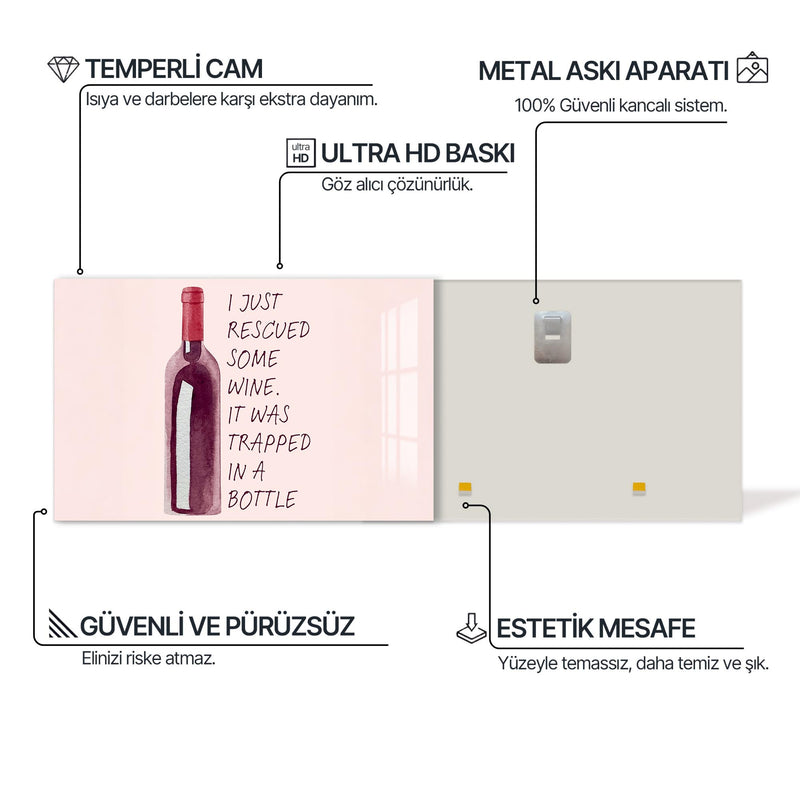 Şarap Kurtarma Cam Tablo – Cam Tablo