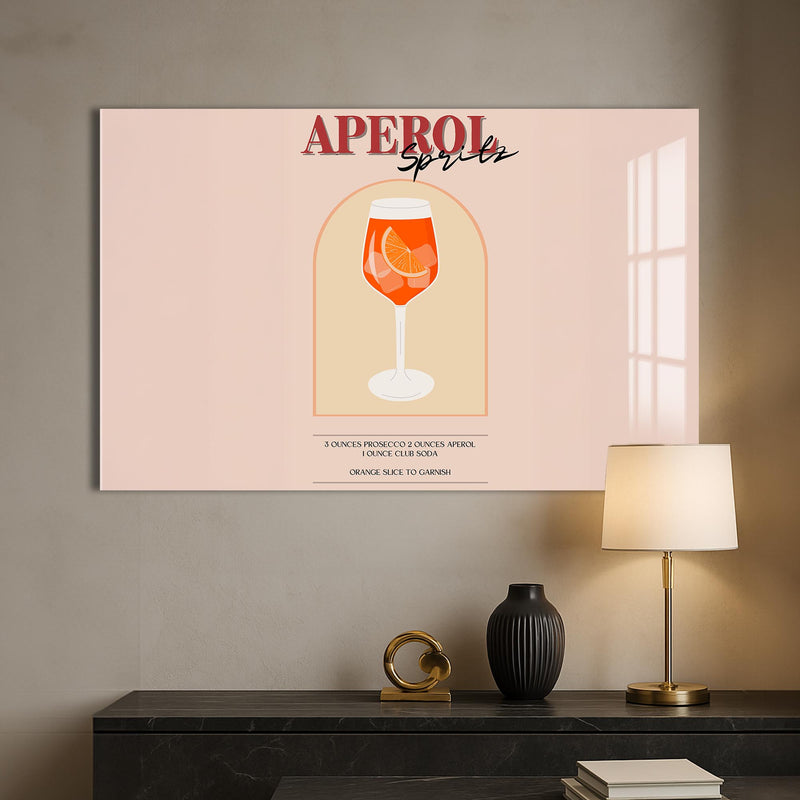 Aperol Spritz Cam Tablo – Cam Tablo