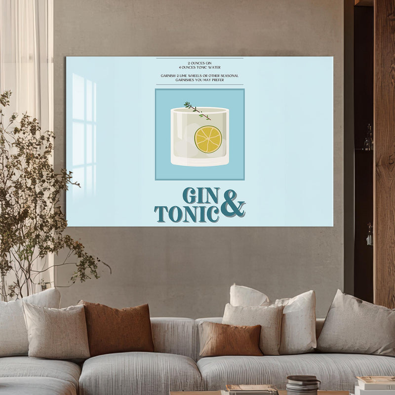 Gin Tonic Cam Tablo – Cam Tablo