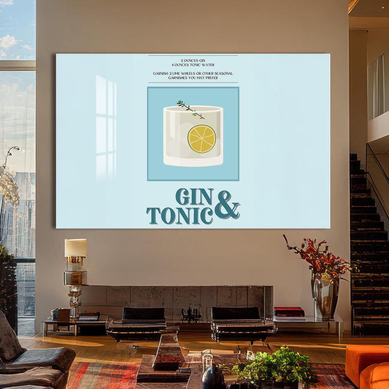 Gin Tonic Cam Tablo – Cam Tablo
