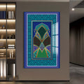 Geometrik Mescit Motifi Cam Tablo – Cam Tablo