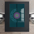 Mandala Motifli Cam Tablo – Cam Tablo