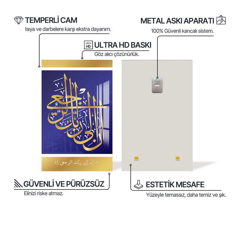 Kaligrafik Ayet Cam Tablo – Cam Tablo