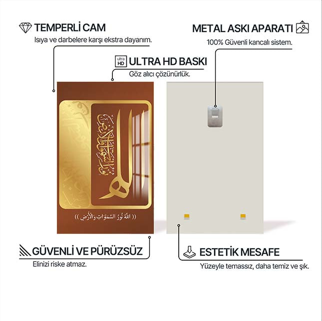 Geometrik Desenli Cam Tablo – Cam Tablo