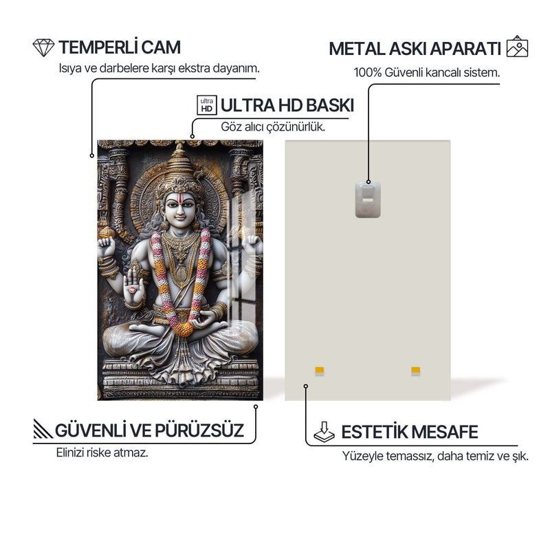Hindu Tanrısı Cam Tablo – Cam Tablo