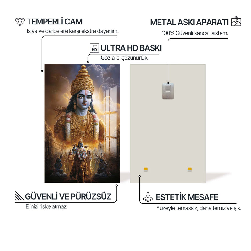 Hindu Tanrısı Cam Tablo – Cam Tablo