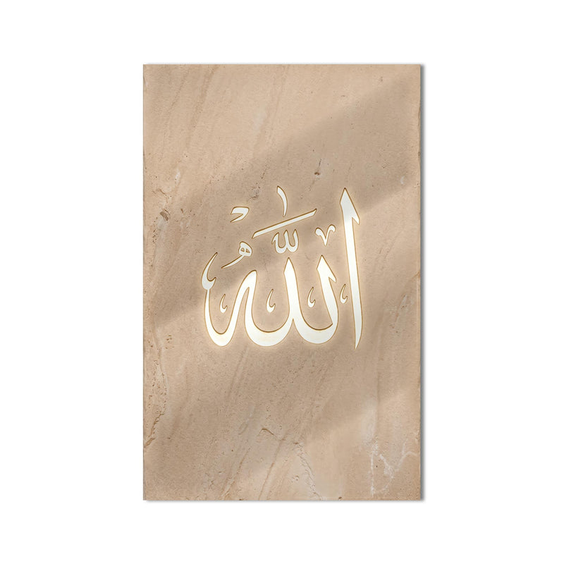 Allah Hattı Mermer Cam Tablo – Cam Tablo