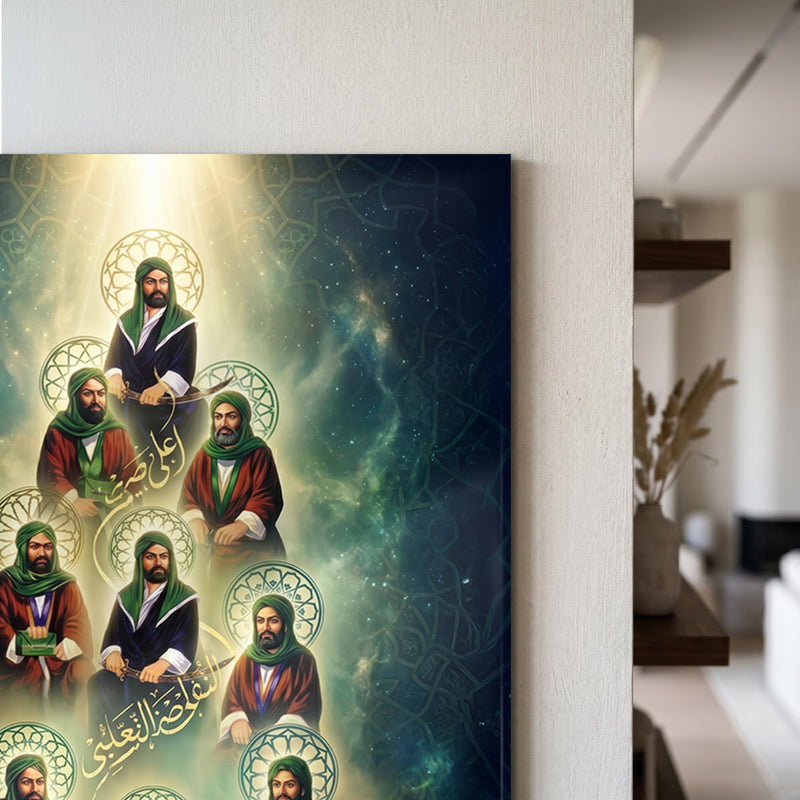 12 İmam Galaksi Cam Tablo – Cam Tablo