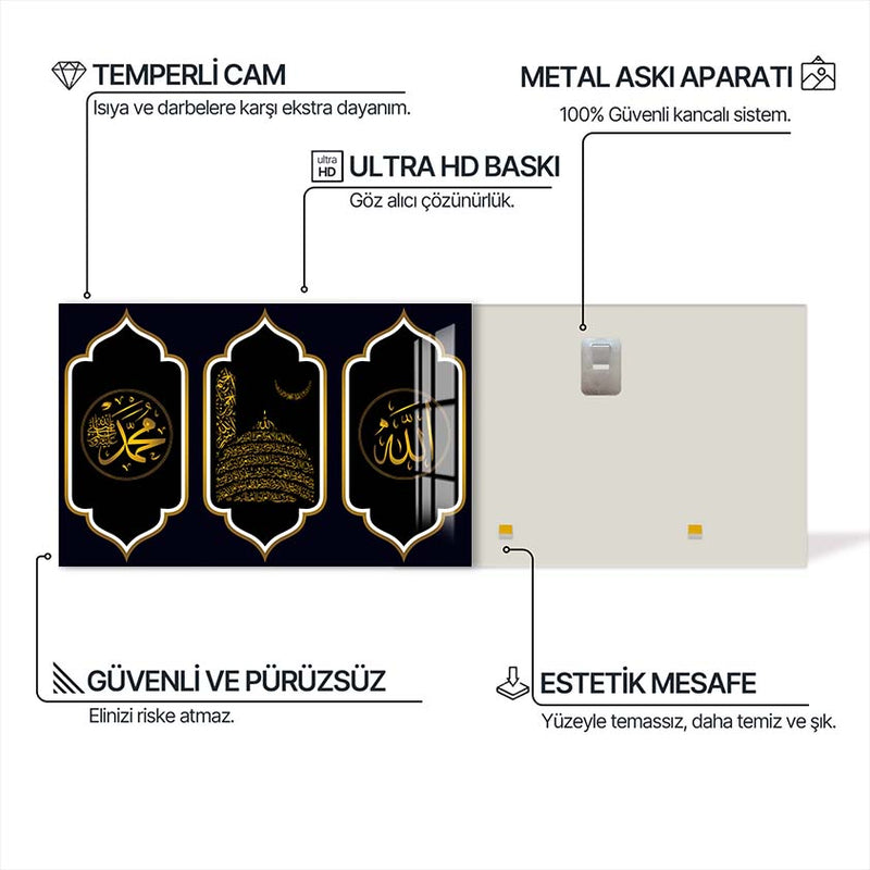 Sultani Besmele Cam Tablo – Cam Tablo