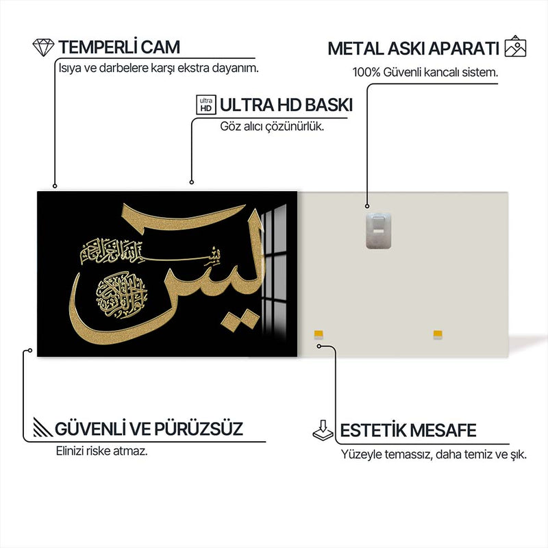 Yasin-i Şerif Cam Tablo – Cam Tablo
