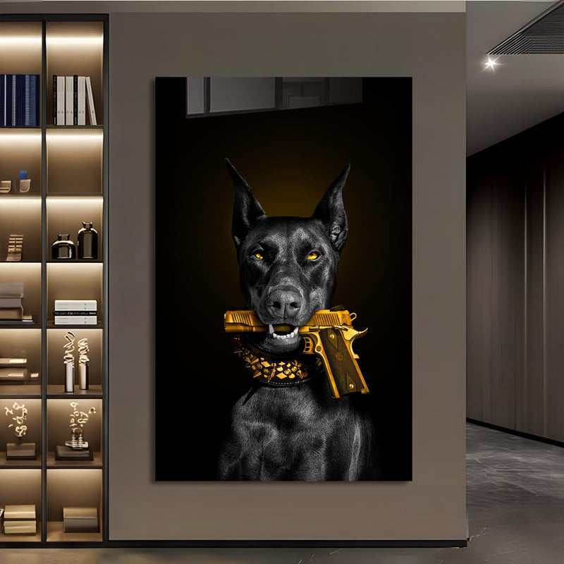 Asil Doberman Cam Tablo – Cam Tablo