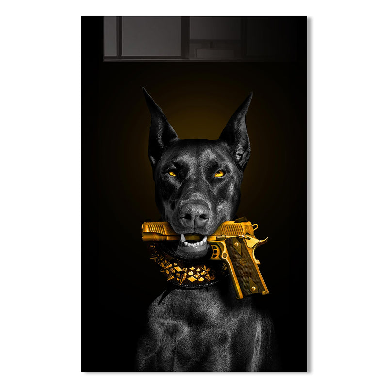 Asil Doberman Cam Tablo – Cam Tablo
