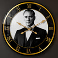 Klasik Atatürk Portresi Cam Duvar Saati