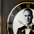 Klasik Atatürk Portresi Cam Duvar Saati