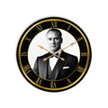 Klasik Atatürk Portresi Cam Duvar Saati
